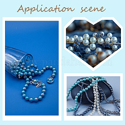 368Pcs 8 Ccolors Baking Paint Pearlized Glass Pearl Round Beads&nbsp;HY-HY0001-08