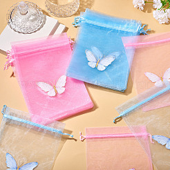 20Pcs 2 Colors Organza Drawstring Bags&nbsp;OP-TA0001-10