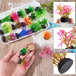 57Pcs 19 Styles Plastic & Resin Sea Grass Display Decorations&nbsp;DJEW-BM0001-01B