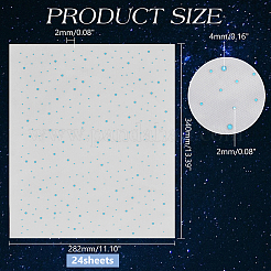24Pcs Glitter Hotfix Rhinestone Sheet&nbsp;DIY-FG0010-10B