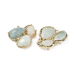 Natural Flower Amazonite Links connectors&nbsp;G-E526-28P