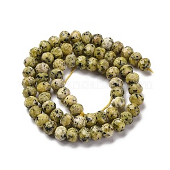 Natural Yellow Turquoise(Jasper) Beads Strands&nbsp;G-K380-A47-04