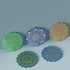 DIY Cup Mat Silicone Molds&nbsp;SIMO-PW0001-121D