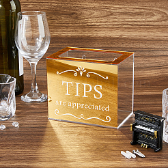 Acrylic Donate Tips Storage Boxes&nbsp;CON-WH0115-09