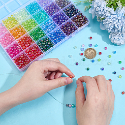 1440Pcs 24 Colors Transparent Acrylic Beads&nbsp;MACR-PH0001-98