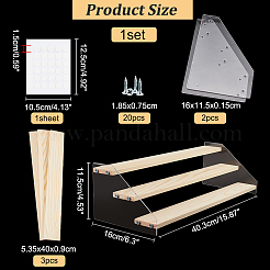 3-Tier Acrylic Action Figure Display Risers&nbsp;ODIS-WH0027-059D