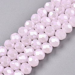 Electroplate Glass Beads Strands&nbsp;LS-EGLA-A044-J6mm-A02