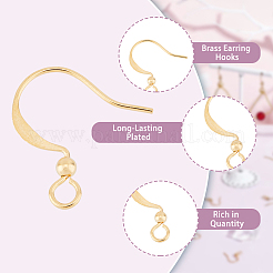 150Pcs Brass Earring Hooks&nbsp;KK-DC0002-43