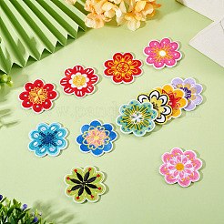 12Pcs Polyester Clothing Patches&nbsp;PATC-TAC0012-001
