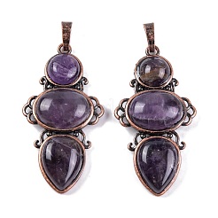 Natural & Synthetic Mixed Gemstone Pendants&nbsp;G-Q158-04-AB