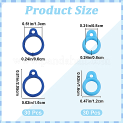 60Pcs 2 Style Silicone Pendant&nbsp;SIL-GF0001-42E