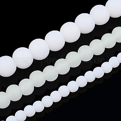 Imitation Jade Glass Beads Strands&nbsp;GLAA-T032-J8mm-MD01