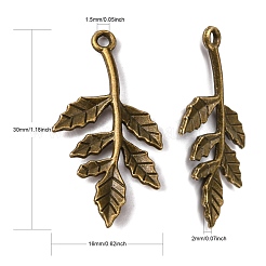 Tibetan Style Alloy Pendants&nbsp;TIBE-Q050-27AB-LF