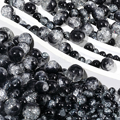 450Pcs 4 Styles Spray Painted Crackle Glass Beads&nbsp;CCG-PA0001-09C