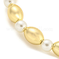 Brass Beaded Necklaces&nbsp;NJEW-P307-03G