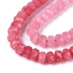 Imitation Jade Crackle Glass Beads Strands&nbsp;GLAA-N068-01A-A12