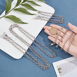 6Pcs 3 Styles Iron Curb Chain Bag Strap&nbsp;FIND-WR0001-21P