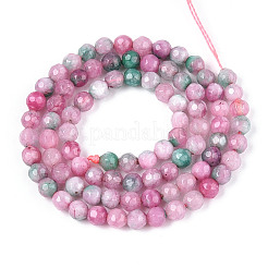 Dyed Natural White Jade Beads Strands&nbsp;G-T139-4mm-60-03