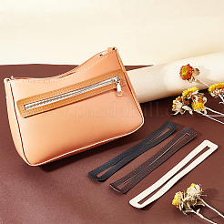 4Pcs 4 Colors Leather Frame for Bag Zipper Side Pocket Making&nbsp;DIY-WR0001-78