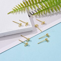 925 Sterling Silver Ear Stud Findings&nbsp;STER-K167-042B-G