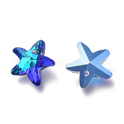 Electroplate Glass Charms&nbsp;X-GLAA-H101-B-02