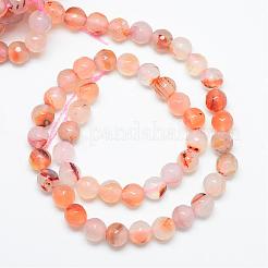 Natural Carnelian Bead Strands&nbsp;G-R346-4mm-25