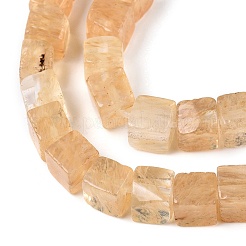 Watermelon Stone Glass Beads Strands&nbsp;G-T139-6x6-06A