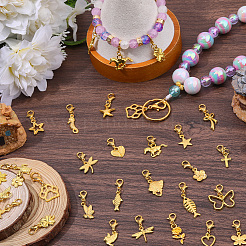 64Pcs Alloy Pendant Decorations&nbsp;HJEW-SC0002-74