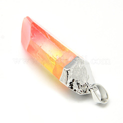Natural Quartz Crystal Pointed Pendants&nbsp;G-S265-05C