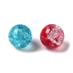 Spray Painted Crackle Glass Beads&nbsp;CCG-JP0001-01