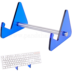 1-Tier Acrylic Keyboard Display Stands with Platinum Plated Iron Supports&nbsp;ODIS-WH20015-06D-03