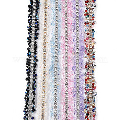 Resin Rhinestone Crystals Beaded Trim&nbsp;DIY-N008-05