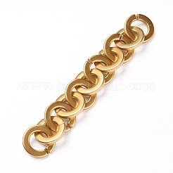 3 Strands 3 Colors Handmade Opaque Spray Painted Acrylic Rolo Chains&nbsp;sgAJEW-SZ0001-64A