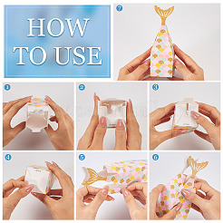 12Pcs 2 Colors Paper Candy Boxes&nbsp;CON-TA0001-16