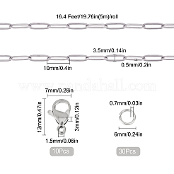 DIY Chain Bracelet Necklace Making Kit&nbsp;DIY-SC0021-33P