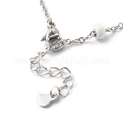 304 Stainless Steel Cable Chain Necklaces&nbsp;NJEW-JN03629-02