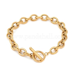 304 Stainless Steel Chain Bracelets for Women&nbsp;BJEW-Z106-03G