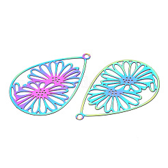 201 Stainless Steel Filigree Pendants&nbsp;STAS-TAC0004-69RC
