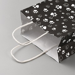 Kraft Paper Gift Bags with Handle&nbsp;ABAG-WH0045-19B