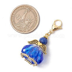 Angel Glass Beaded & Alloy Pendant Decorations&nbsp;HJEW-MZ00190