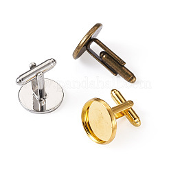 36Pcs 3 Colors Brass Cufflinks&nbsp;KK-PJ0001-17