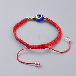 Nylon Thread Braided Bead Bracelets&nbsp;X-BJEW-JB04769-01