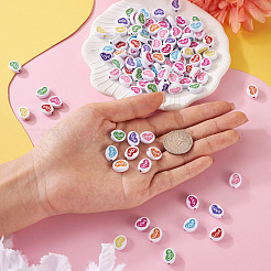 200Pcs Valentine's Day Opaque Acrylic Beads&nbsp;MACR-CW0001-13