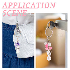 6Pcs Cat Eye Keychain&nbsp;KEYC-TAC00043