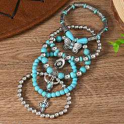 Alloy Charm Bracelets&nbsp;FS-WG7CD54-01