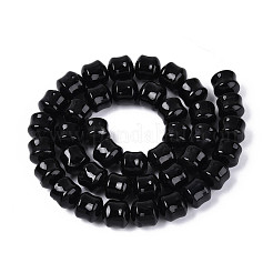 Natural Black Onyx(Dyed & Heated) Beads Strands&nbsp;G-N353-06A-08