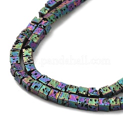 Electroplated Natural Lava Rock Beads Strands&nbsp;G-Q1009-B01-02H
