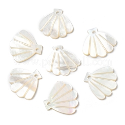 Natural White Shell Pendants&nbsp;SSHEL-K028-01