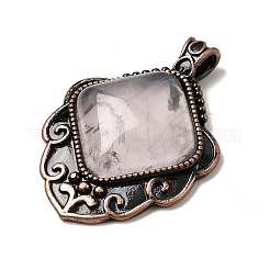 Natural Rose Quartz Pendants&nbsp;G-A297-03R-19