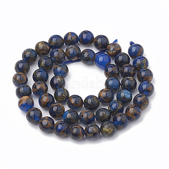 Natural Chalcedony Beads Strands&nbsp;G-S333-8mm-014E